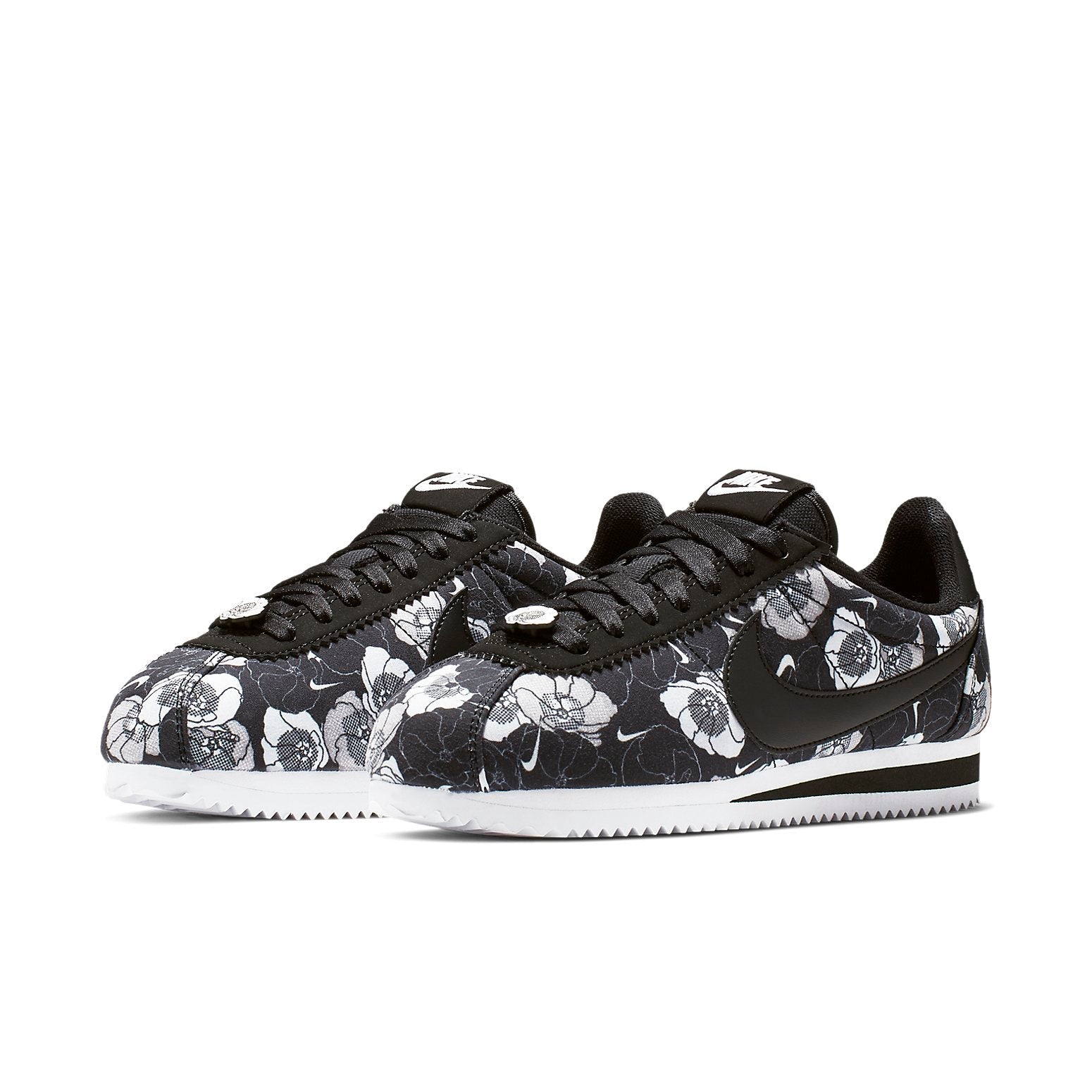 (WMNS) Nike Classic Cortez LX 'Black Floral' AV1338-001