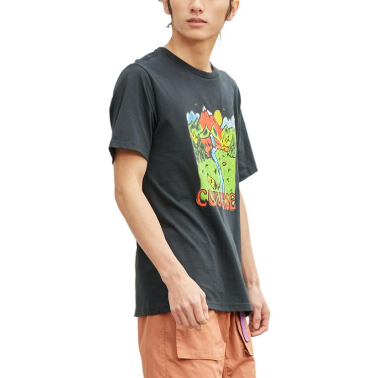Converse Neon Horizon Graphic T-Shirt Asia Sizing 'Black' 10023268-A01