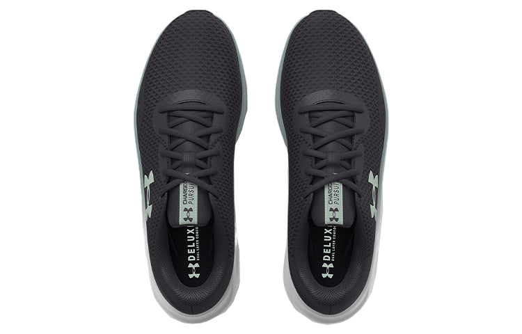 (WMNS) Under Armour Charged Pursuit 3 Wide 'Jet Grey Illusion Green' 3025802-100