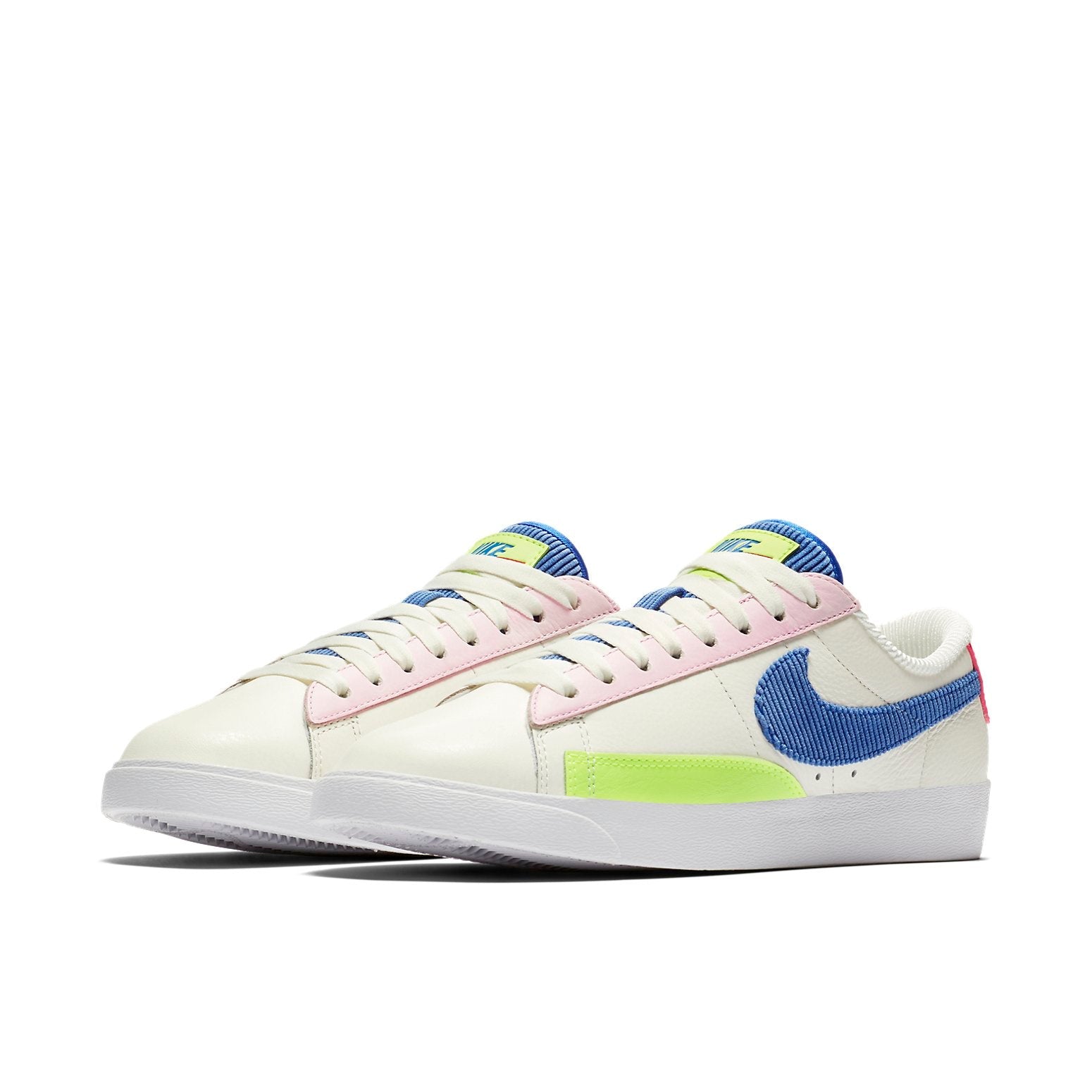 (WMNS) Nike 'S Blazer Low Sail/Racer Blue-Arctic Pink AQ4140-101