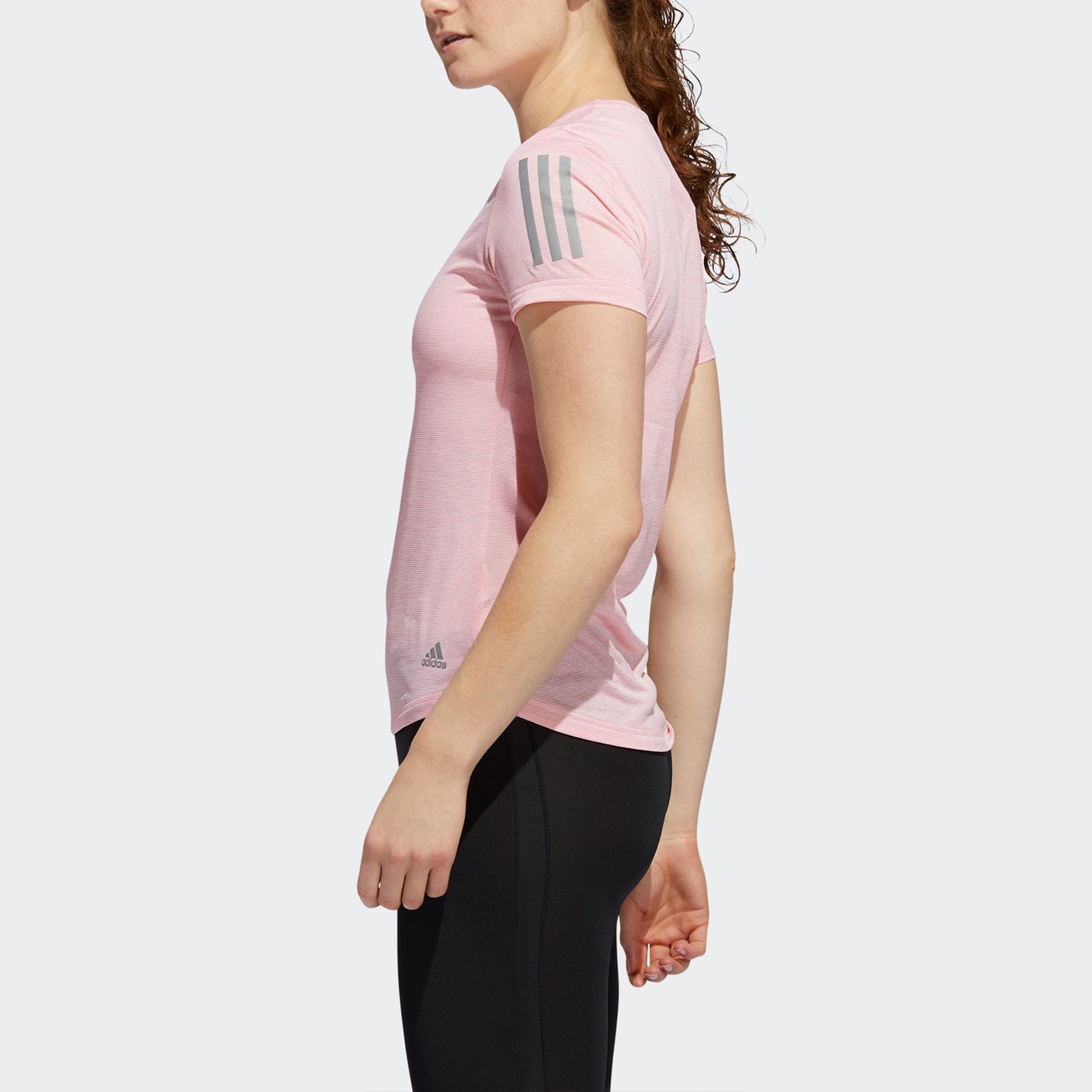 (WMNS) adidas Camiseta Own the Run T-Shirts 'Pink' FM5813