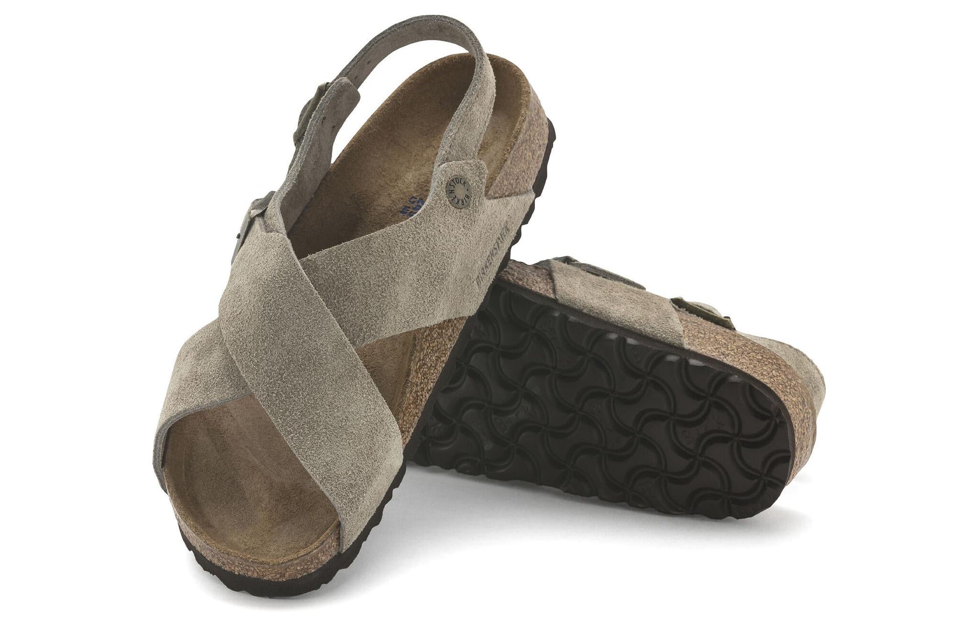 Birkenstock Tulum Suede Leather Narrow Fit Sandals 'Taupe' 1024110