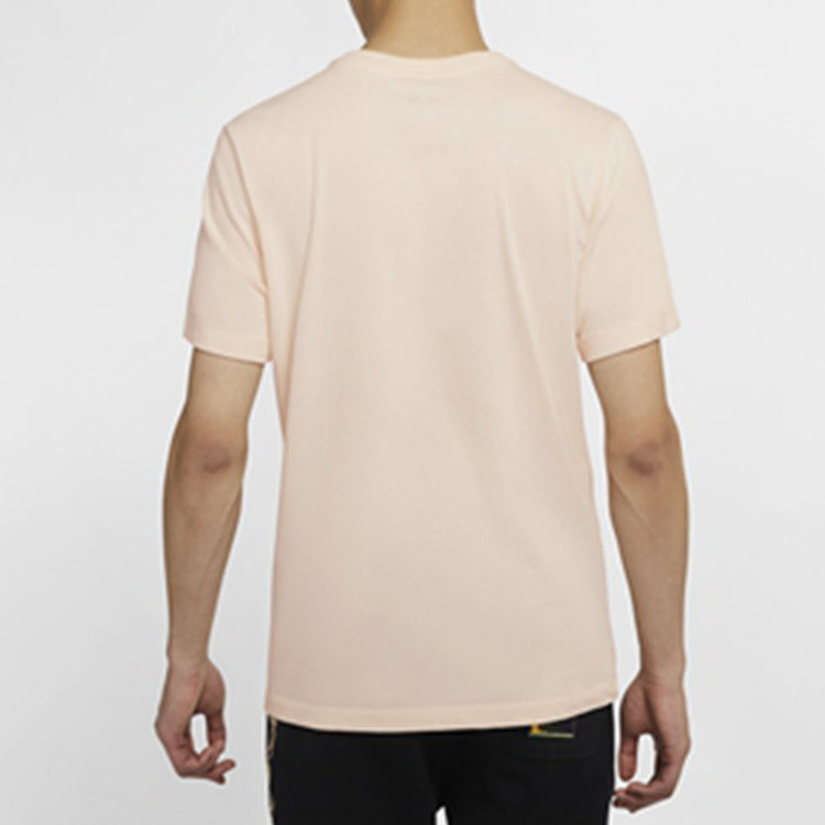 Men's Air Jordan Logo Sports Short Sleeve Pink T-Shirt BQ6741-838