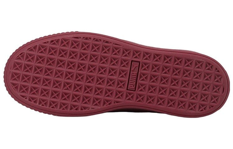 (WMNS) PUMA Platform Velvet Purple Low-Top Sneakers Purple 373935-04