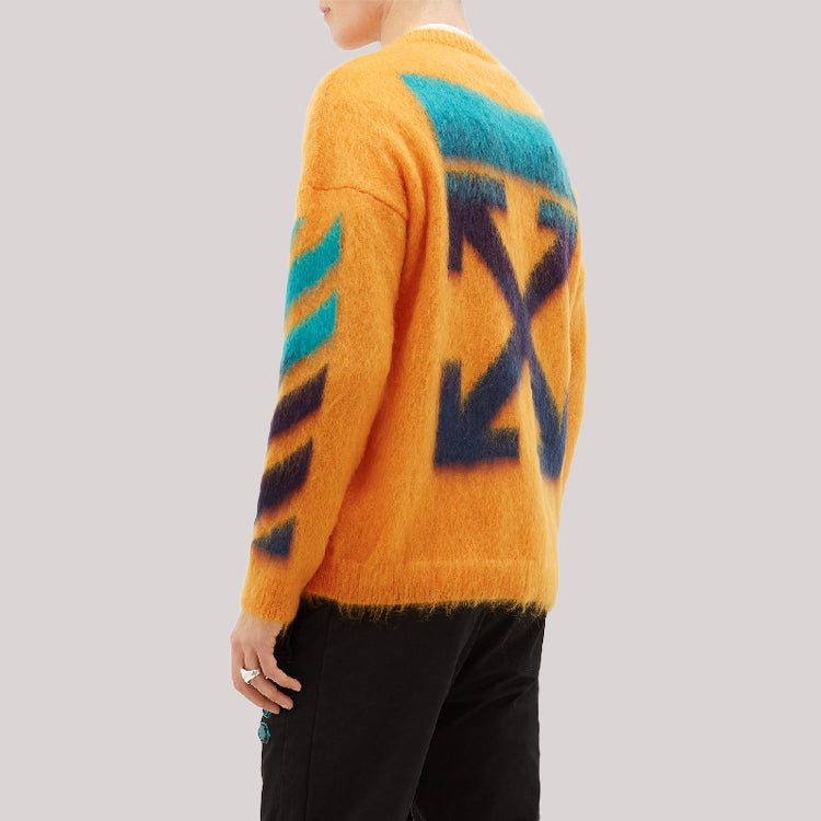 Off-White Gradient Arrows Sweater Men Orange OMHA036R20B020231988