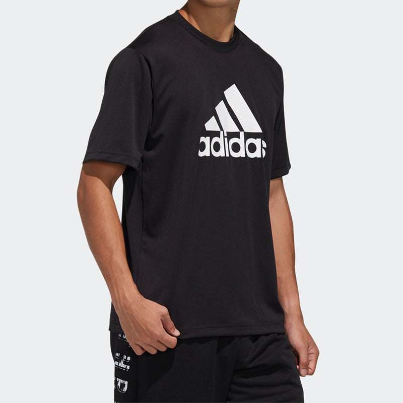 adidas Training Casual Sports Short Sleeve Black FM5369