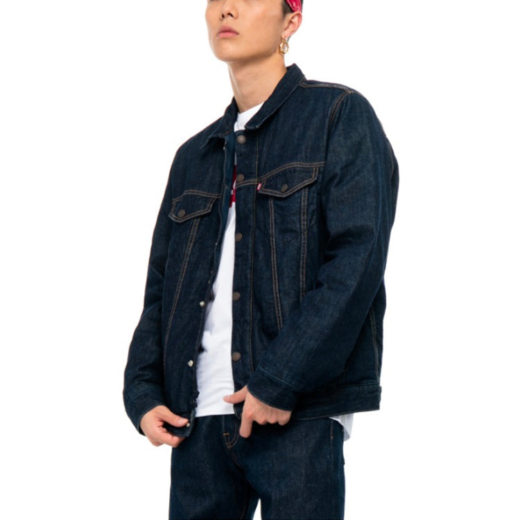 Levis Denim Down Jacket Unisex Blue 36079-0000