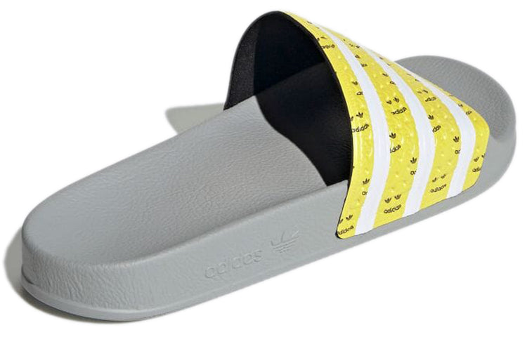 adidas Adilette 'Grey Bright Yellow Grey' GY1336