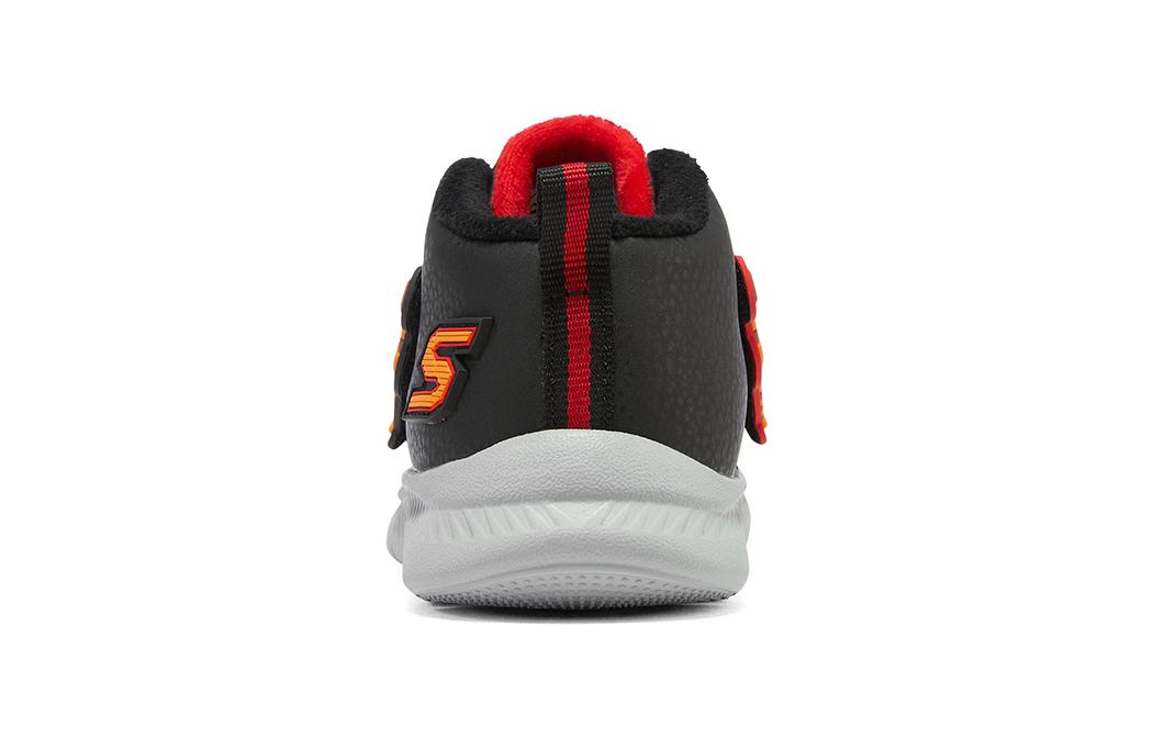 (TD) Skechers Tiger Comfy Casual Shoes 'Black Red' 407226N-BKRD