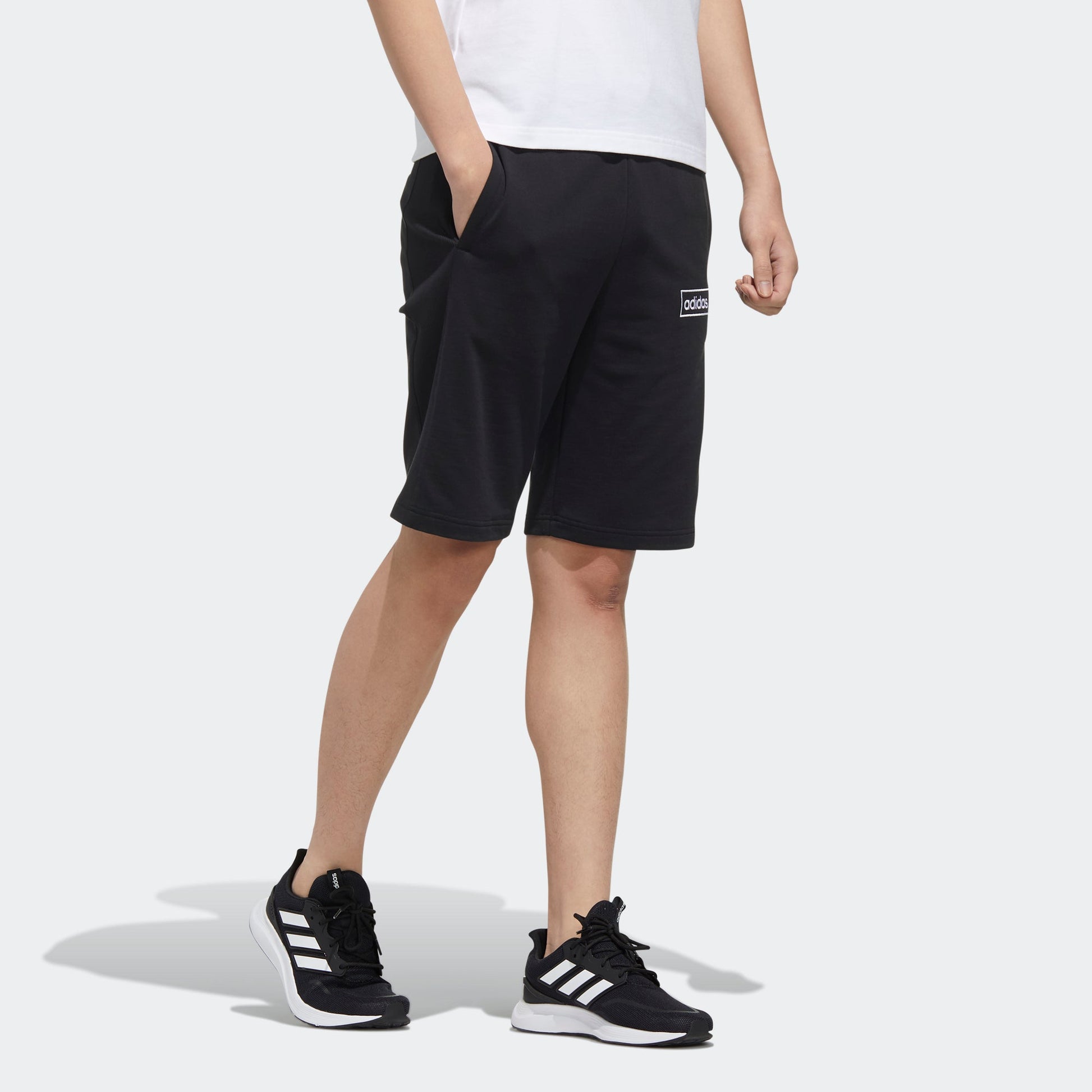 adidas neo M C Short Casual Sports Breathable Shorts Black FP7468