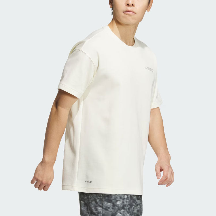 adidas National Geographic AEROREADY Graphic Tee Asia Sizing 'Beige' IS9514