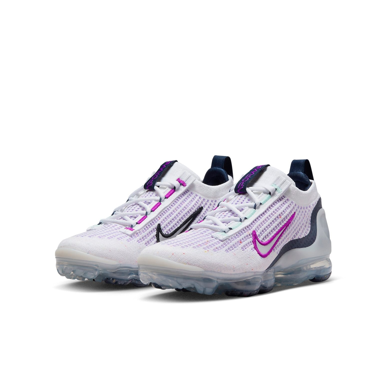 (GS) Nike Air VaporMax 2021 Flyknit 'White Violet Frost' DB1550-105
