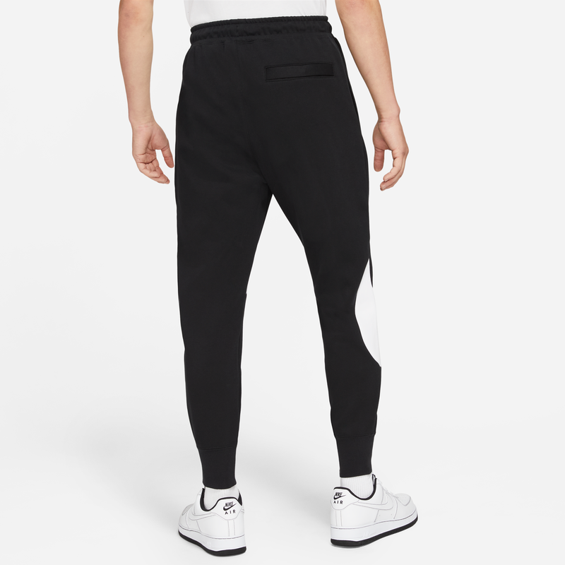 Men's Nike Large Logo Casual Knit Splicing Embroidered Sports Pants/Trousers/Joggers Autumn Black DH1024-010