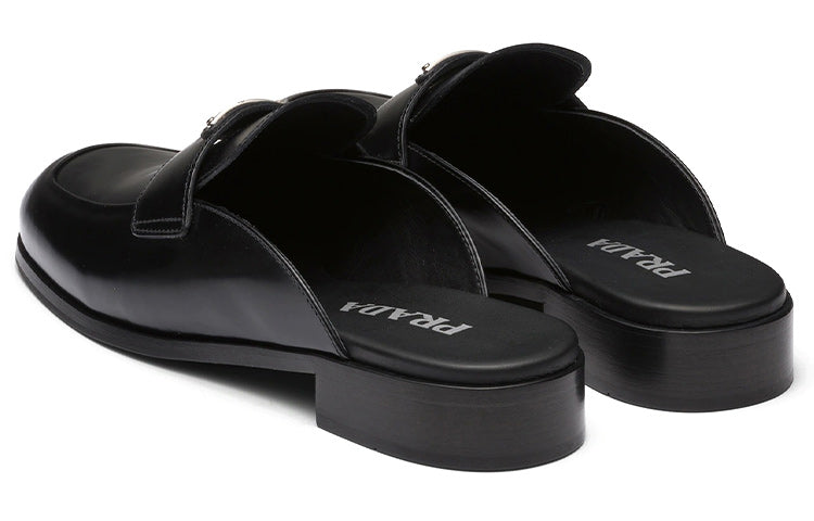 (WMNS) PRADA Brushed Leather Mules 'Black' 1D918M_055_F0002_F_025