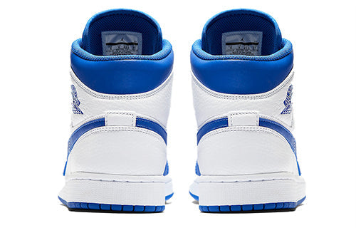 Air Jordan 1 Mid 'Hyper Royal White' 554724-114