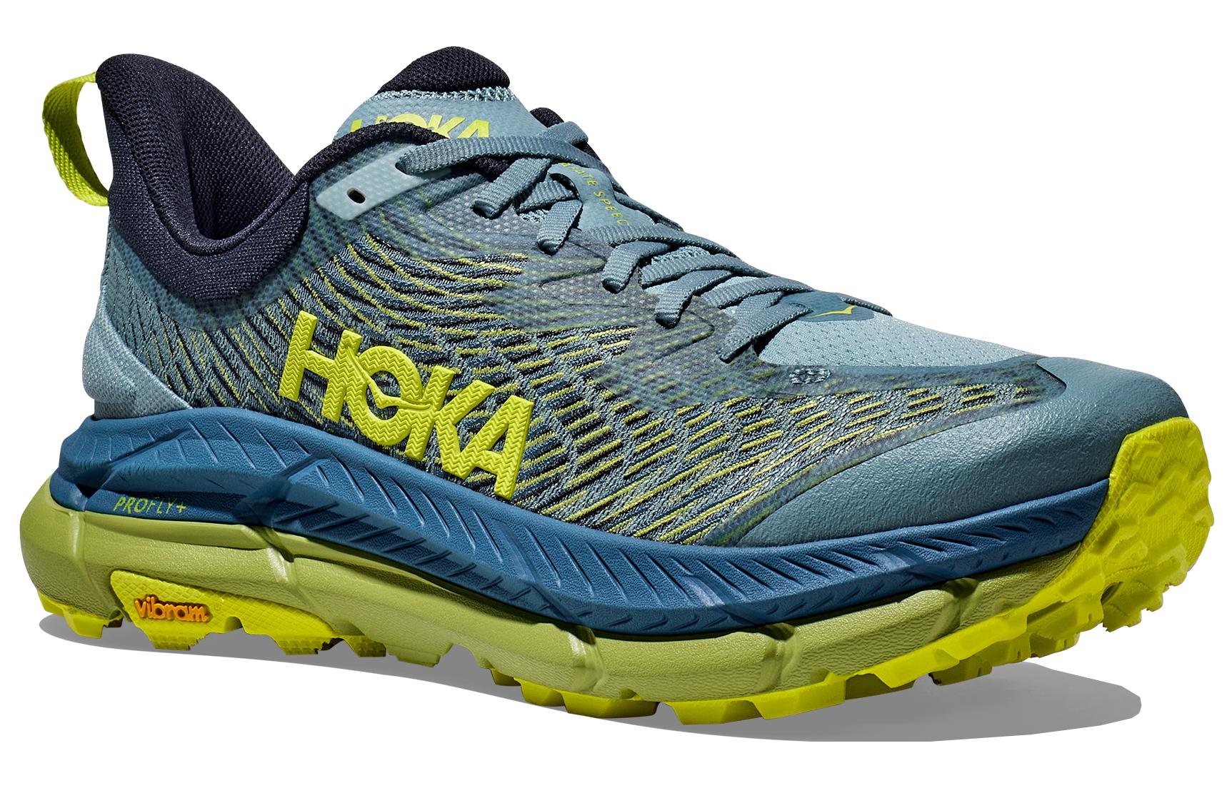 HOKA ONE ONE Mafate Speed 4 'Stone Blue Dark Citron' 1129930-SBDCT
