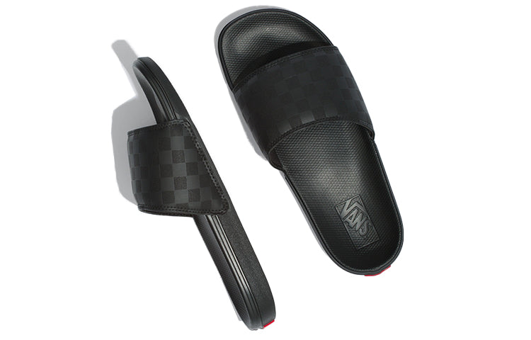 Vans La Costa Slide-On Checkboard Sneakers Black VN0A5HF5276