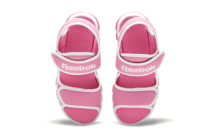 (PS) Reebok Wave Glider 3 Velcro Minimalistic Casual Pink White Sandals 'Pink Blue' EH0215