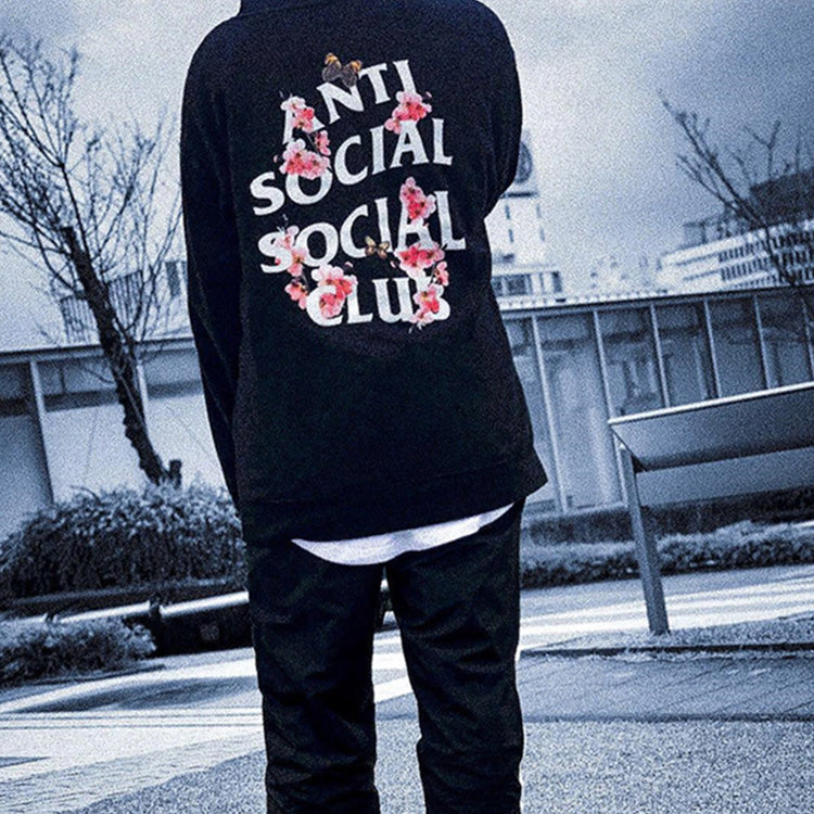 ANTI SOCIAL SOCIAL CLUB Hooded Zipper Unisex Black ASSW390
