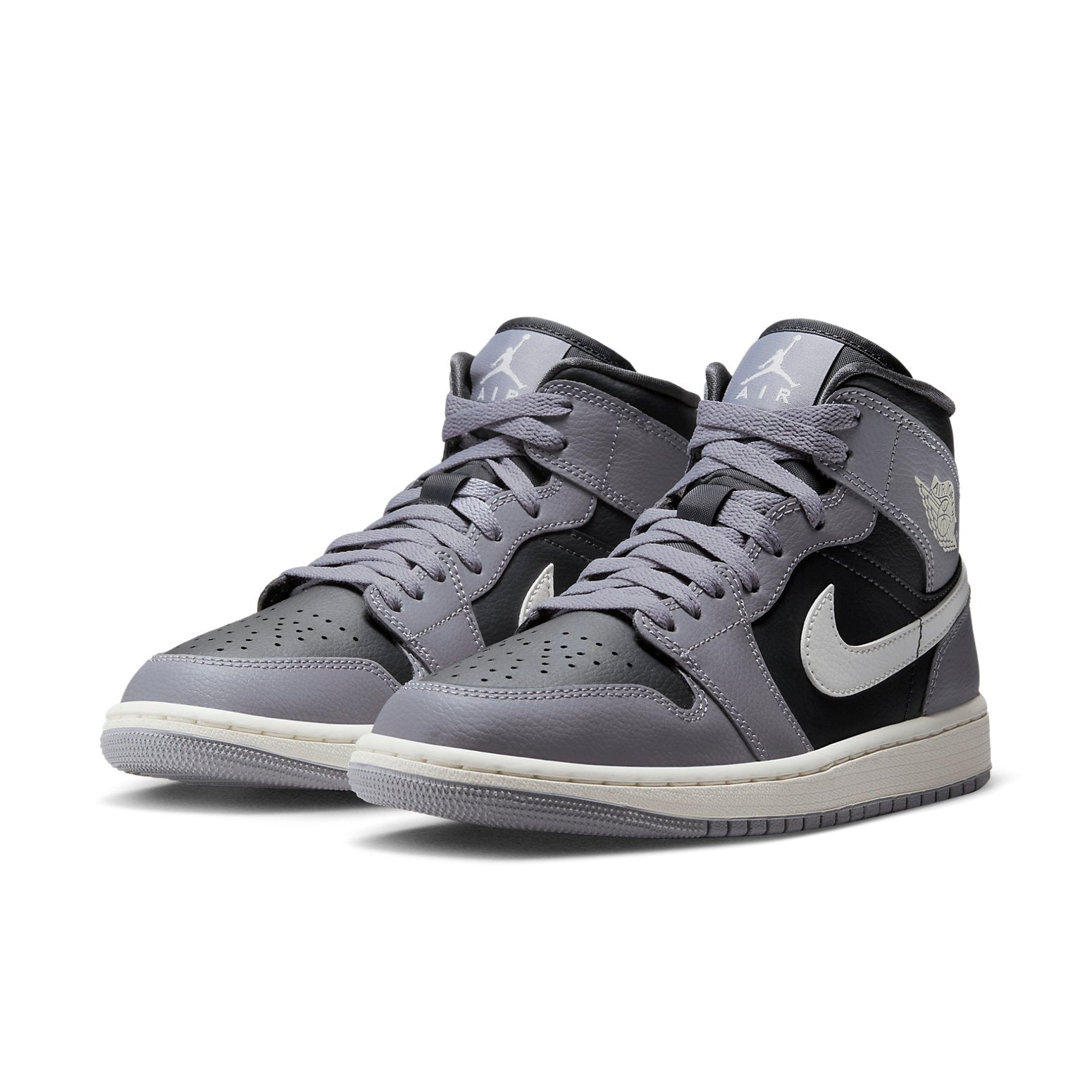 (WMNS) Air Jordan 1 Mid 'Cement Grey' BQ6472-022