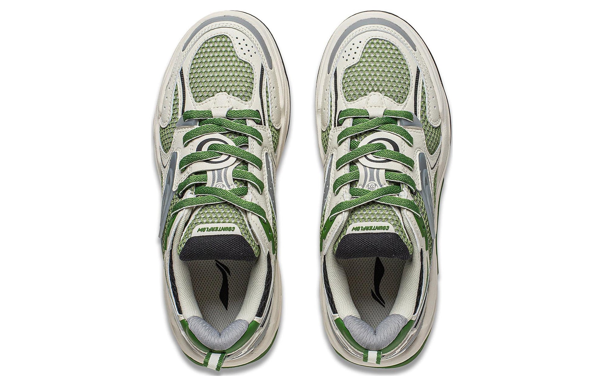 (WMNS) Li-Ning Shining Star 2 'White Grey Green' AGLT172-4