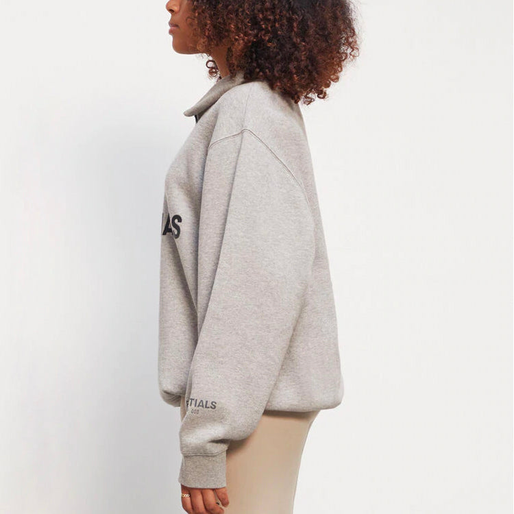 Fear of God Essentials FW20 Half Zip Pullover 'Oatmeal' 0192250500233260