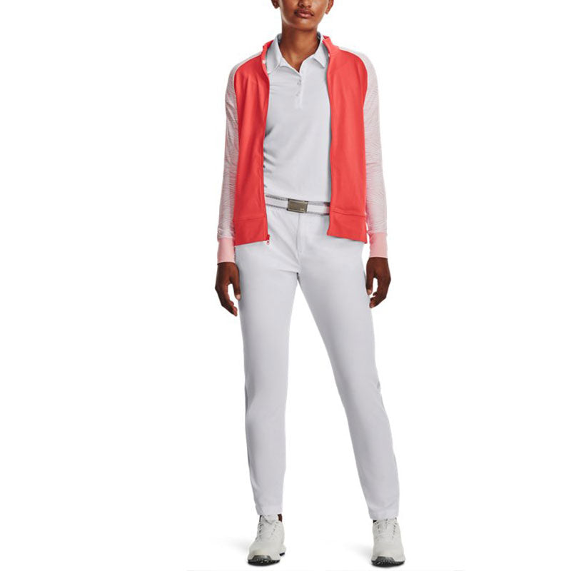 (WMNS) Under Armour Storm Midlayer Full Zip Jacket 'Pink Orange' 1377331-690