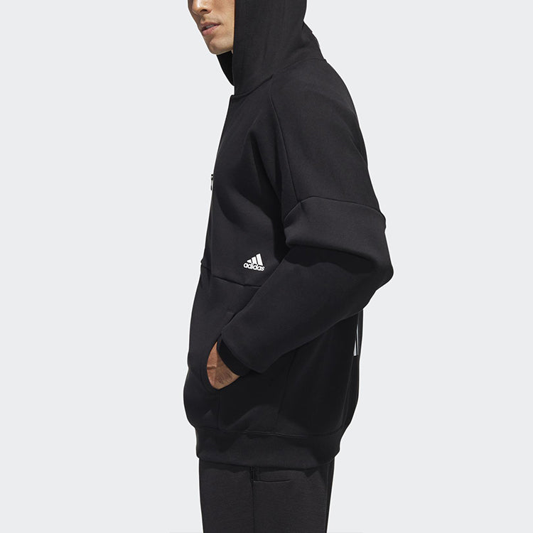 adidas Must Haves Word Sports Hooded Jacket Black GE0384