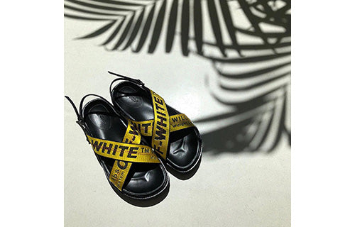 (WMNS) Off-White Yellow Slippers OF2D2X003