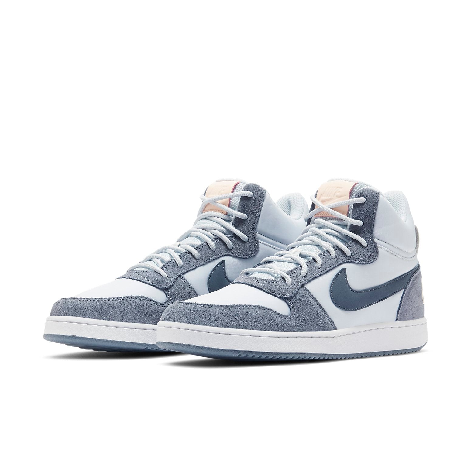 (WMNS) Nike Court Borough Mid Premium 'Pure Platinum' 844907-005