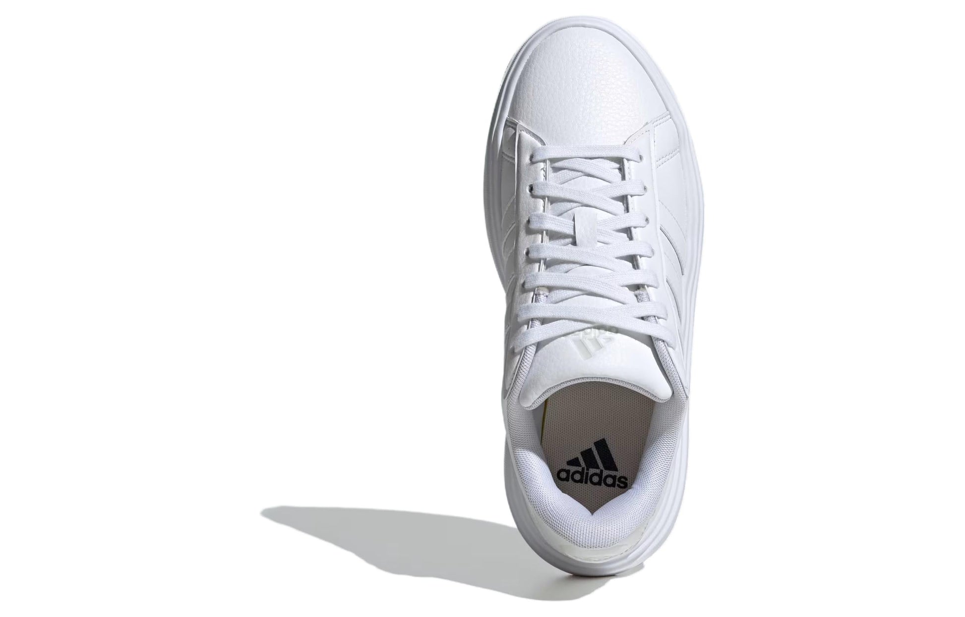 (WMNS) adidas Grand Court Platform 'Crystal White' IE1089