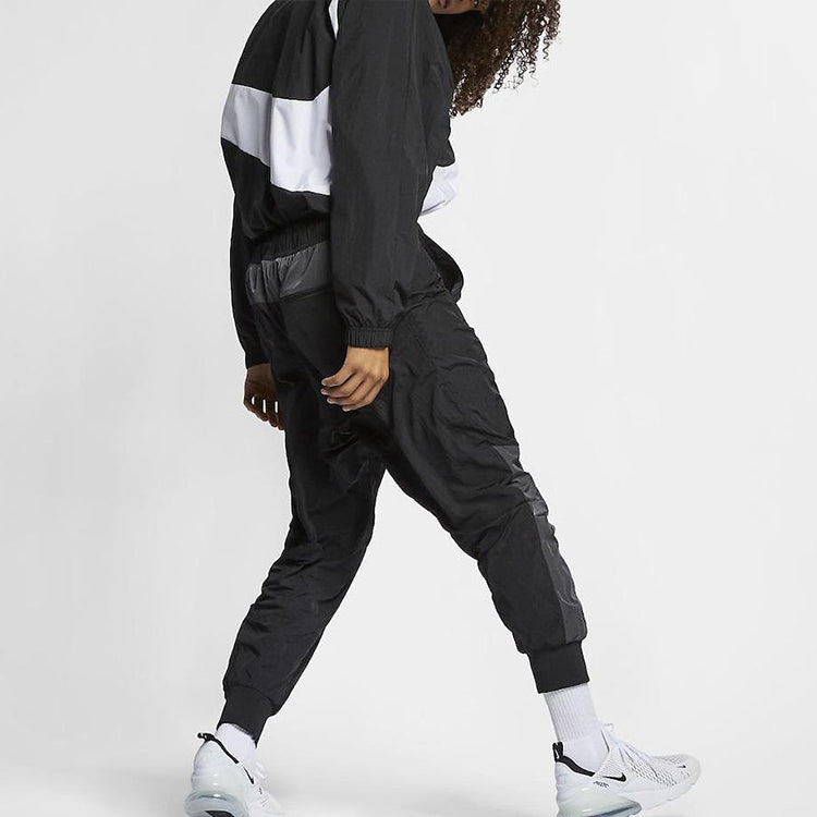 Nike Big Swoosh Sportswear Cardigan Woven Jacket Black AR3132-010