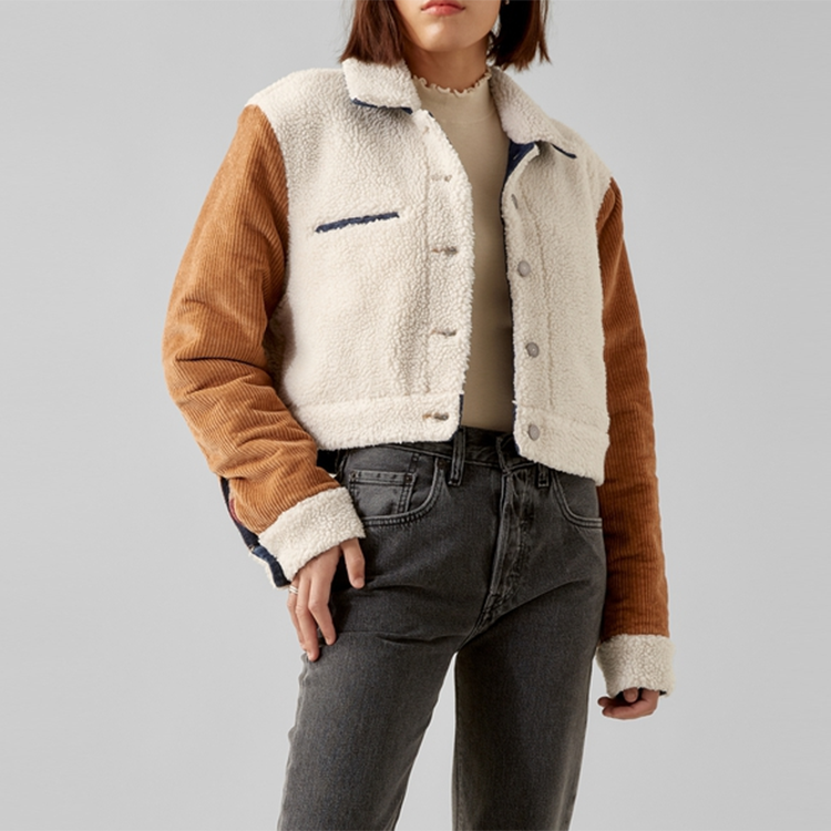 Levis x karla Crossover . Series Reversible Denim Colorblock Jacket 16977-0000
