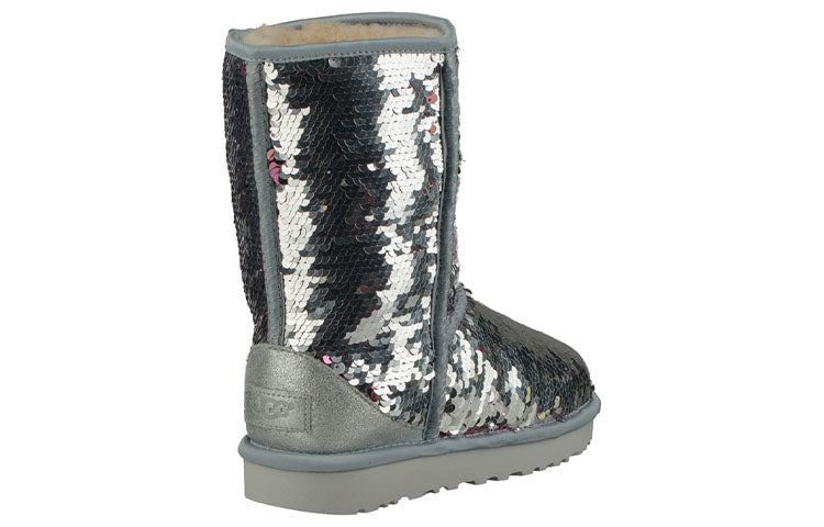 (WMNS) UGG Classic Short Sequin 'Silver' 1094982-SLVR