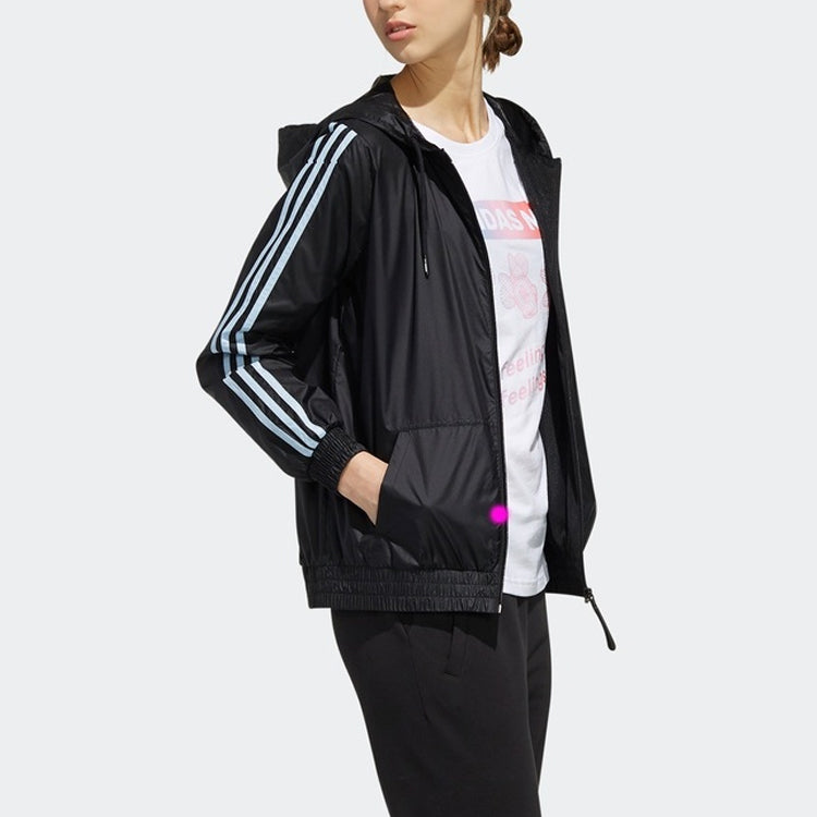 (WMNS) adidas neo MCKY&MNN Windbreaker Black EI4548