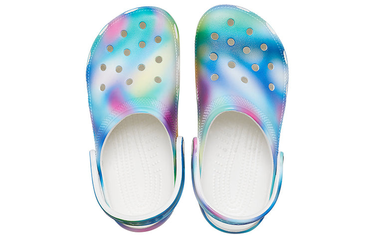 Crocs Colorful Crocs Beach Unisex Multi-Color White Sandals 207556-94S