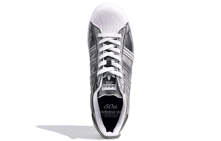 adidas originals Superstar Fashion Casual Skate Shoes Unisex Gray Silver FX7780
