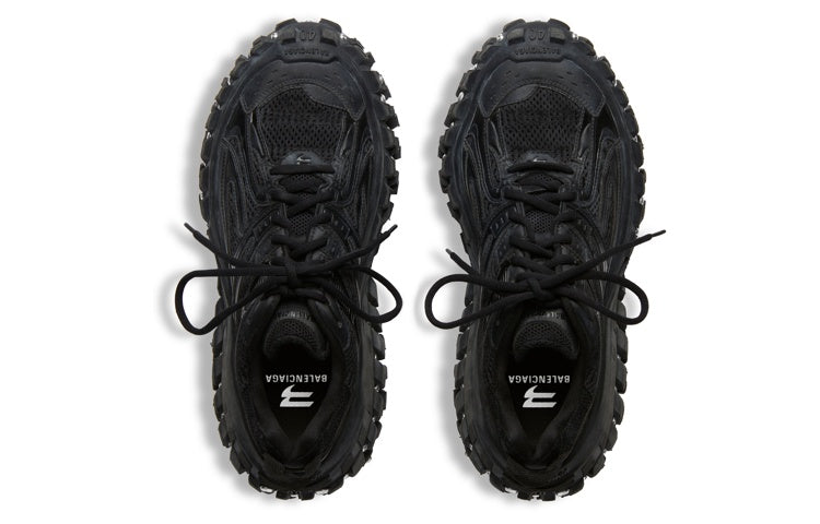 Balenciaga Bouncer Defender Screw Sneakers 'Worn Out Black' 685613W2RAD1081