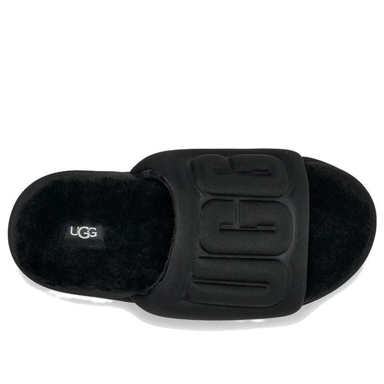 (WMNS) UGG Maxi Graphic Slide 'Black' 1131992-BBLC