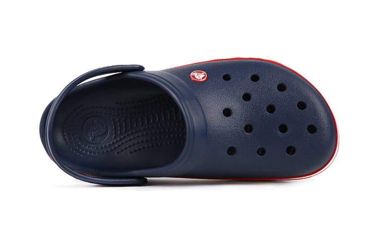 (PS) Crocs Corcband Bold Logo Minimalistic Casual Blue Red Sandals 'Blue Red' 206022-4CC