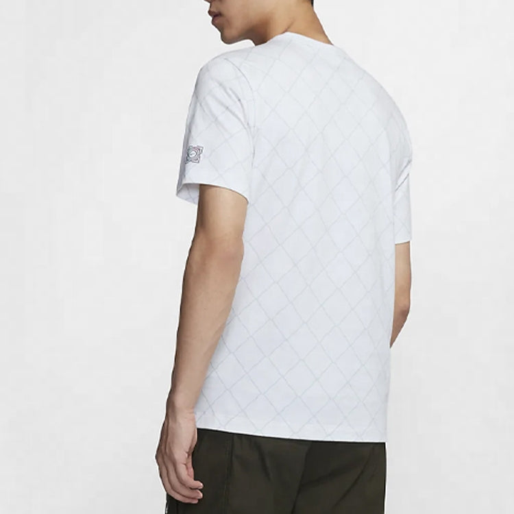 Men's Nike Printing Short Sleeve White T-Shirt CK1178-100