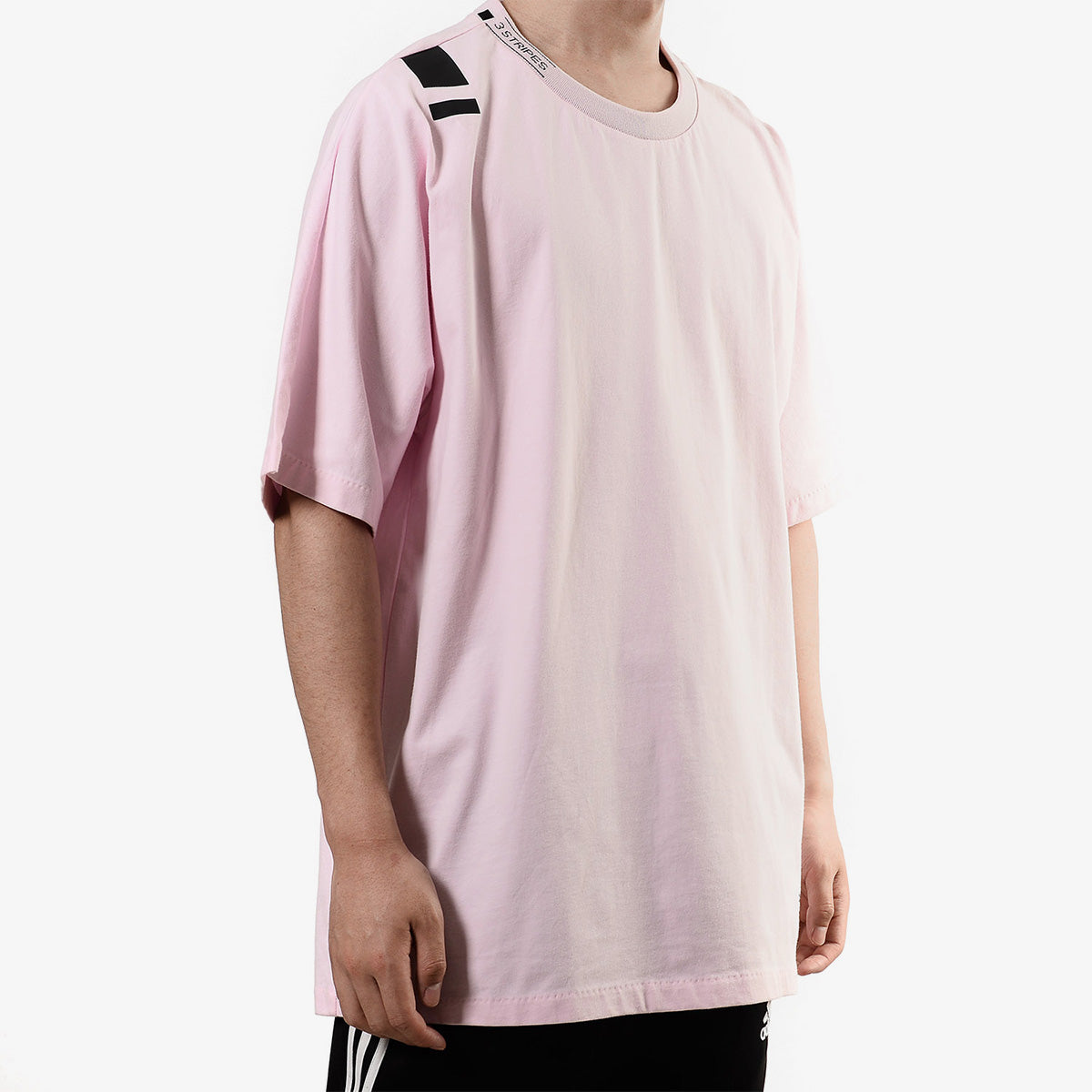 adidas originals Colorblock Athleisure Casual Sports Round Neck Short Sleeve Pink CV5812