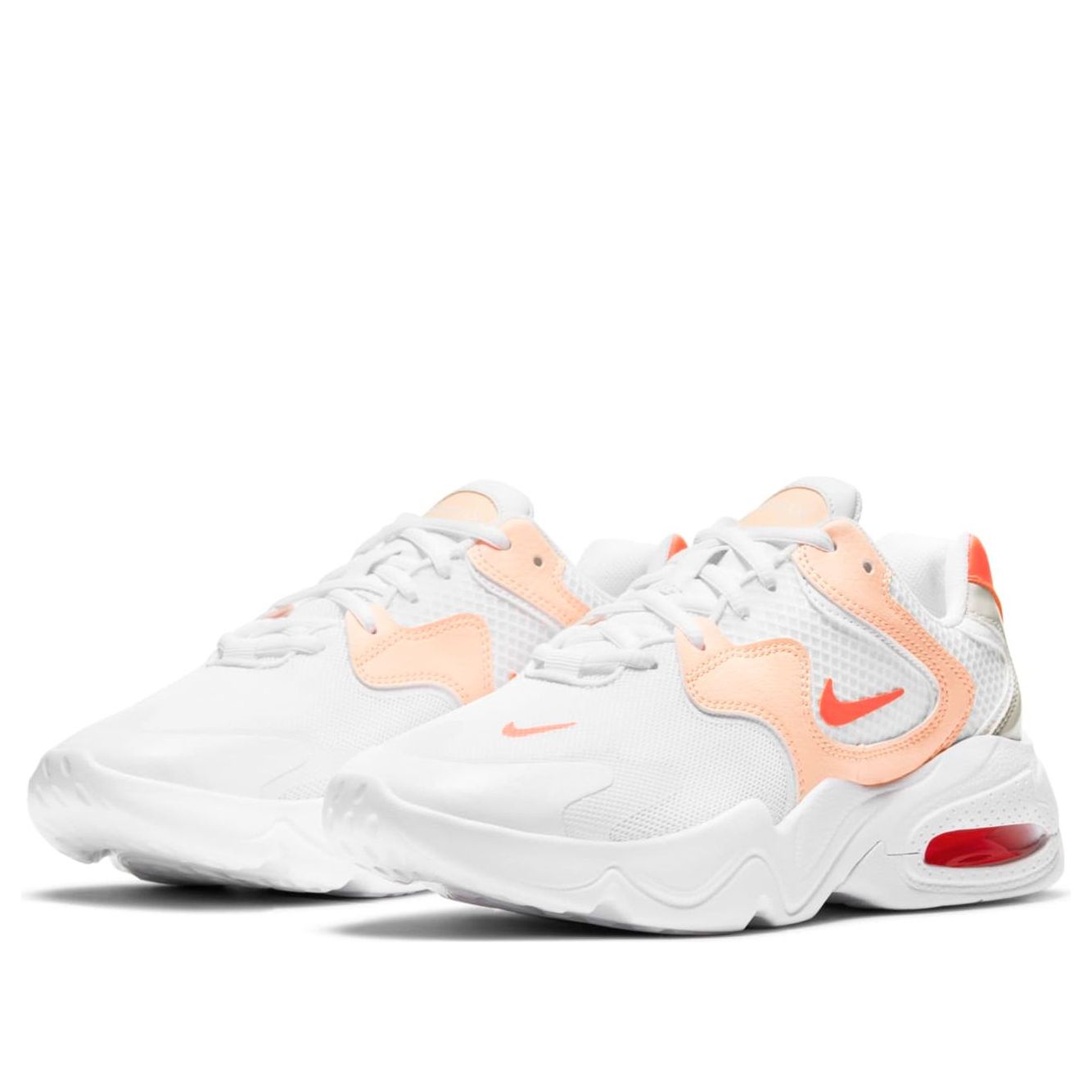 (WMNS) Nike Air Max 2X 'White Orange' DH3894-100