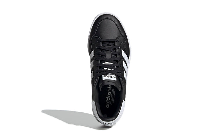 (GS) adidas originals Team Court J 'Black White' EF6810