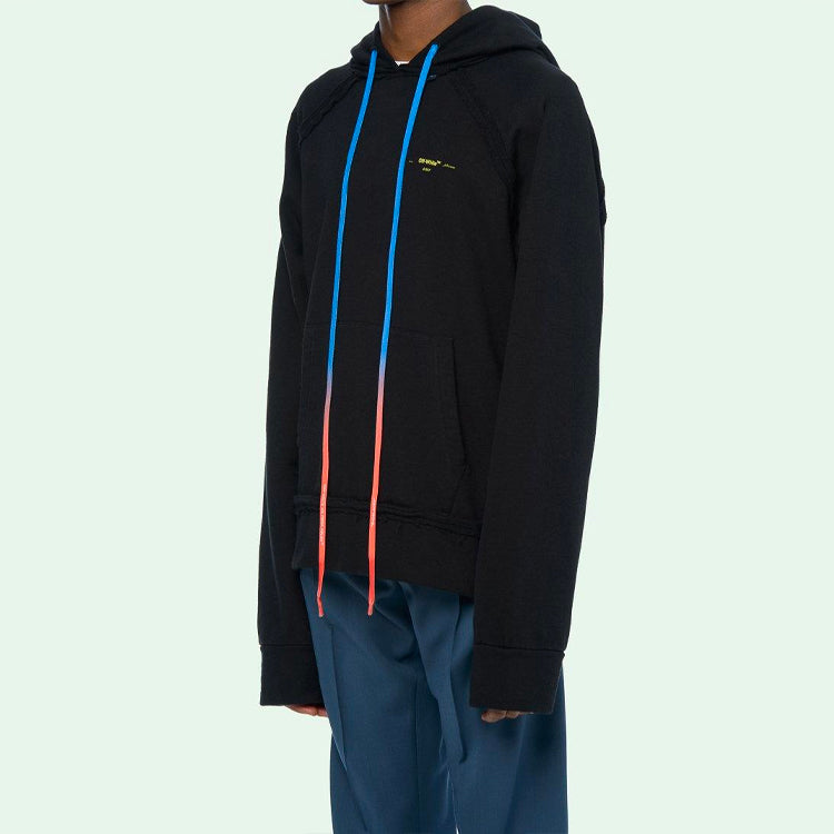 Off-White Arrow Gradient Drawstring Loose Fit Black OMBB057F19E300101060