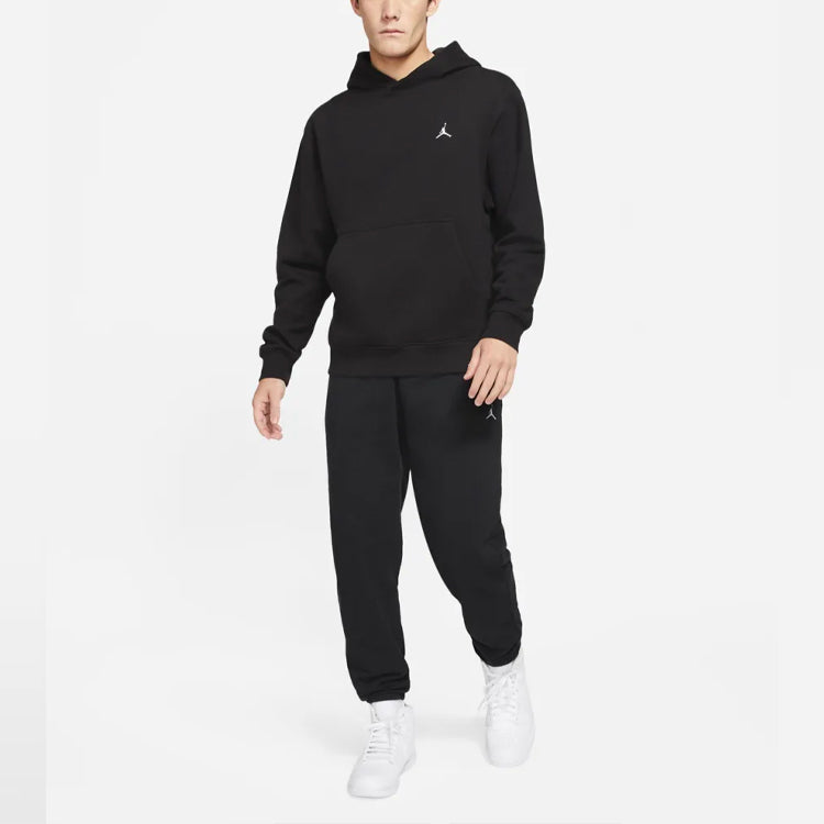 Air Jordan Logo Fleece Pullover Hoodie 'Black' DA9819-010