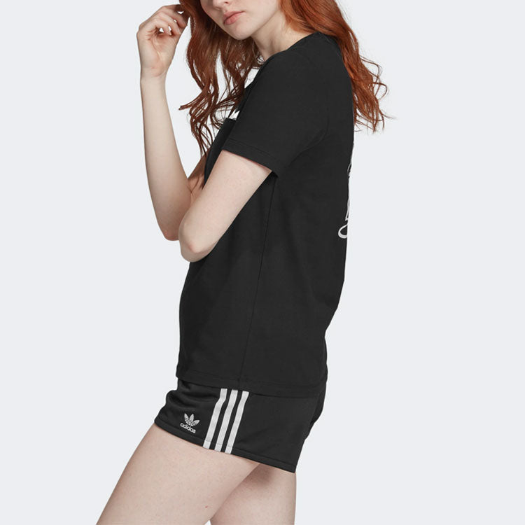 (WMNS) adidas originals Graphic Tee For Black GK3669
