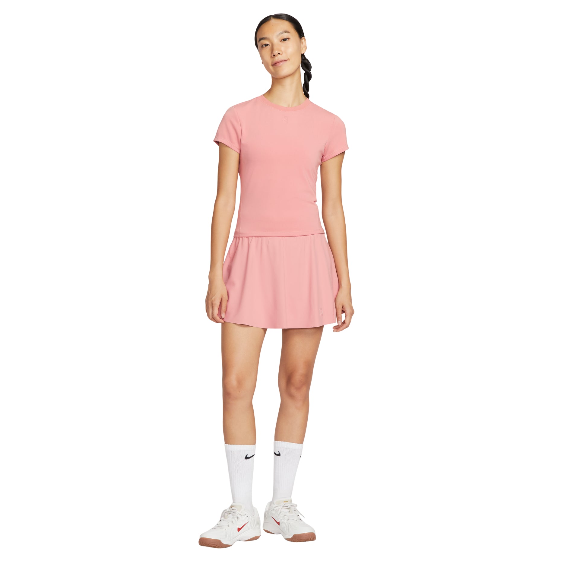 (WMNS) Nike Court Advantage Dri-Fit Short Sleeve Tennis Top 'Red Stardust' HQ2995-618