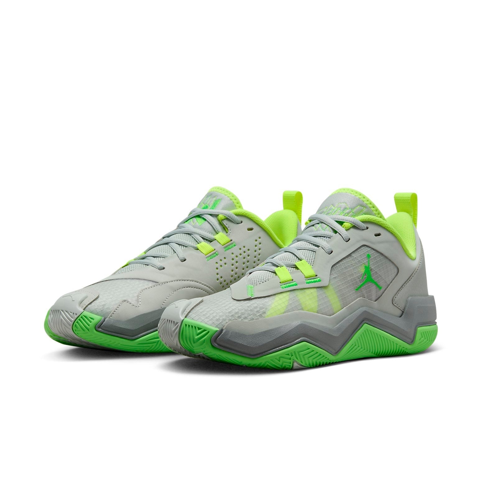Air Jordan Westbrook One Take 4 PF Basketball Shoes 'Light Silver Volt' DZ3339-003