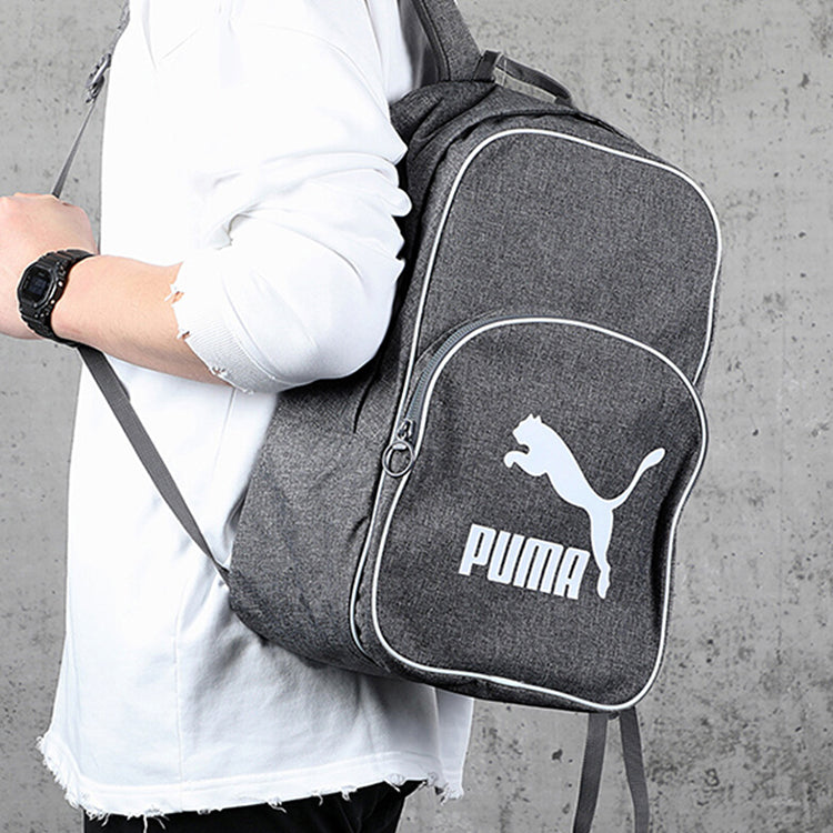PUMA Originals Retro Woven Backpack 'Grey White' 076652-02